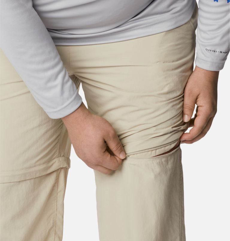 Men's Columbia PFG Backcast Convertible Pants Khaki | Plus Size CA-V6C34